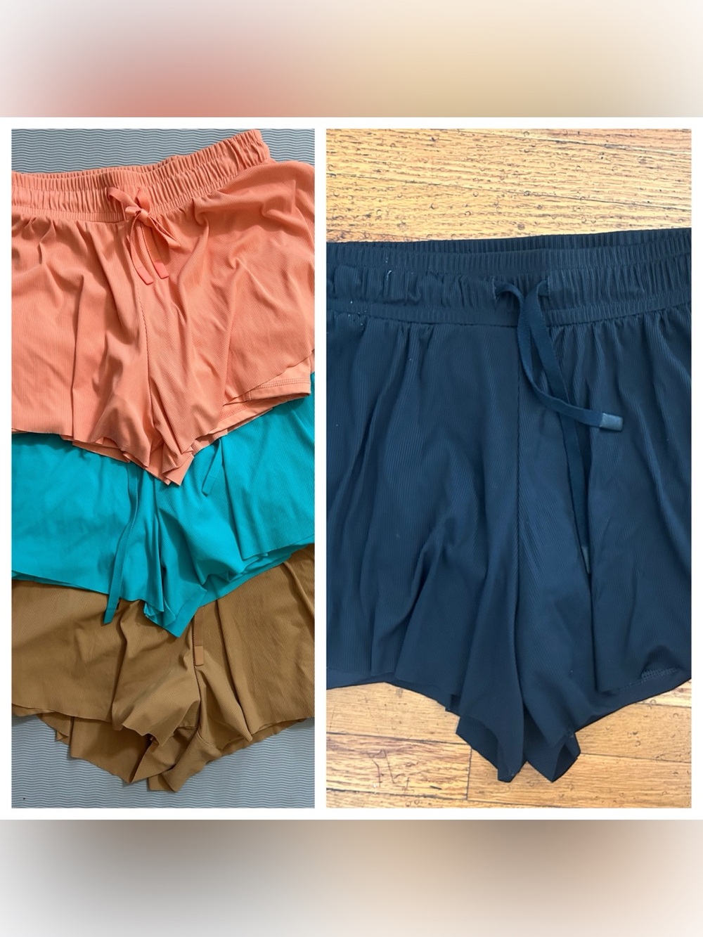 Joy Lab Women’s Layered Ruffle Skirt-Shorts / skorts: Peach, Teal, Camel, Black